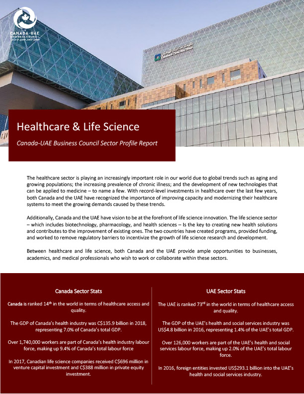 profile sector cubc health life sciences