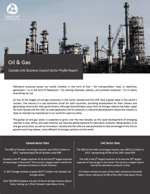 profile sector cubc oil and gas