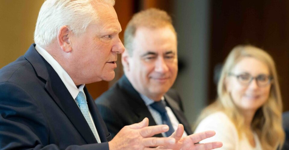Ontarion Premier the Hon Doug Ford